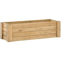 Baúl eco 40x120x37cm abierto en madera maciza de pino acabado vintage