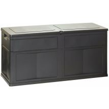 Toomax - Baule Da Esterno In Resina Nera 120x60 Cm 320 Lt Garden Black Resina