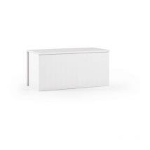 Baule contenitore con chiusura rallentata bianco