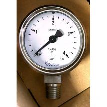 Baumer - Mex2 D50B19 Manomètre industriel 1/4NPT 0-4Bars Ø55mm