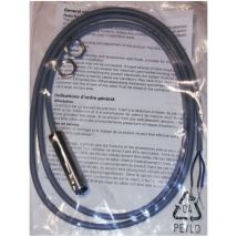 MYCOML75P80/L Induktiver Sensor - M8 x 1,5? 36 vdc - NPN-Schließer, 8 mm - Vernickeltes Messing - grau - Baumer