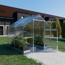 Meistro Kodas - Certifié Serre Klasika Bernard 2,35 X 2 M (4,7 M²), 6 Mm Avec Revêtement En Polycarbonate