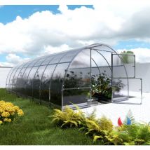 Meistro Kodas - Certifié Serre klasika easy 3 x 6 m (18 m²), 4 mm avec revêtement en polycarbonate