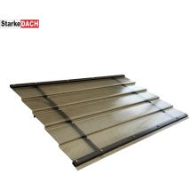 Auvent À Cadre En Aluminium Starkedach Diamonds Straight T-150 8017 Avec Revêtement Monolithique En Polycarbonate