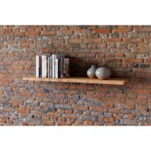 Baumkanten Wandregal Akazienholz 120 cm naturfarben suva