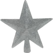 Baumspitze Stern mit Glitzer, 19 cm