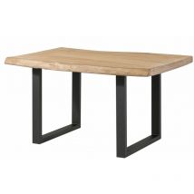 Baumtisch Mango 140x90x77 Beige Lackiert / U-beine Anthrazit Matt Freeform 5