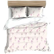 MAX - Baumwollbettwäsche 140x200 puderrosa 120 n Baumwolle