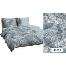 MAX - Baumwollbettwäsche 160x200 mintfarbene Laken 4167 a Baumwolle