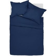 Simply - Baumwollbettwäsche 220x200, Marineblau, einfarbig