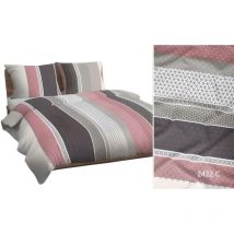 Baumwollkissenbezug 40x40 pudergrau gestreift 2422 C Baumwolle max