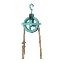 Poulie de chantier diamètre de roue 190 mm avec séc.par crochets et étrier croisé