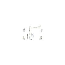Fapim - Bausatz Drehkippbeschlag Galicube 2V mit Treibriegelstangen Nefer midi - Kurze Schere 402 bis 750 mm - Grau 9006 - 1331FAG5