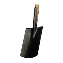 Krumpholz - Bauspaten 285 x 185 / 180 mm Größe 2 mit Trittschutz und T-Stiel