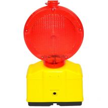 Baustellenwarnleuchte Bakenleuchte led rot doppelseitig