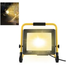 Baustrahler Led Baustellen Flutlicht Arbeitsscheinwerfer Baustellenlampe Tragbare Arbeitsleuchte Inkl. Standgestell Und Netzkabel Wasserdicht Ip66 Für