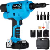 Bautec - Akku-Blindnietmuttern-Setzgerät für M6 / M8 / M10 / M12 » 24.000N » Profi-Serie » Profi-Serie » Nietmutterngerät