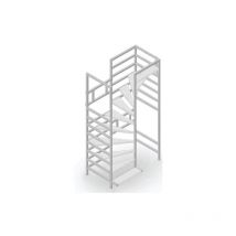 Matisère - System-Rohbautreppe - zu erreichende Höhe 2.30 à 2.60m - Geländer - 858000-GC