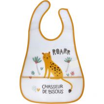 Bavoir bebe avec recuperateur Leopard