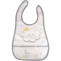 Bavoir bebe avec recuperateur Nuage