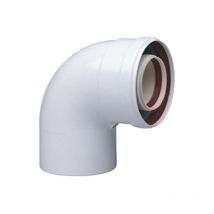 Koaxiales 90°-Winkelstück 60/100 Durchmesser für Rauchabzug KHG71405971 - Baxi