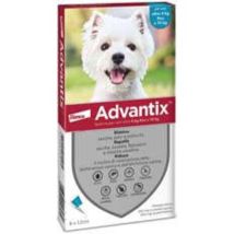 Advantix Traitement Antiparasitaire Pour Petits Chiens De 4 À 10 Kg Poids 4 Pipettes Pack
