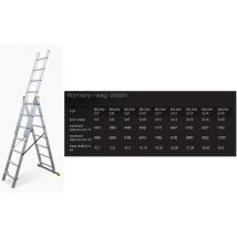 Bayersystem drabina drabina alumowa 3x14 stopni
