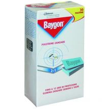 Baygon - Piastrina per elettroemanatori antizanzare 30 ricariche - in confez. da pz.30