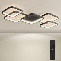 Bayht Dimmbare Deckenlampe Mit Fernbedienung, 56w Led Deckenleuchten Mit Einstellbarer Helligkeit, Moderne Led-deckenleuchte Für Wohnzimmer 