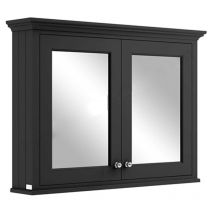 Bayswater - Matt Black Bathroom Cabinet 750mm High x 1050mm Wide
