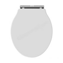 Porchester Traditional Soft Close Toilet Seat - White - Bayswater