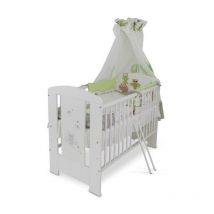Bb-loisiram - bb Berceau bebe lit bébé cododo 120 x 60 cm avec Set de lit 9 pièces hibou vert bb loisir