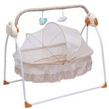 Berceau électrique pour bébé, balançoire pour bébé, balançoire automatique pour bébé, berceau pour bébé, chaise à bascule avec fonction de lecture de