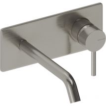 Sanycces - Loop Coldopen Wand-waschtischarmatur Unterputz Mit 18 Cm Ausladung, Nickel Gebürstet