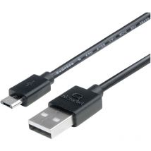 PCE - bbc micro:bit MEFUSBB30AV1 Câble de données/d'alimentation bbc micro:bit [1x usb 2.0 type a mâle - 1x usb 2.0 mâle Micro-B] 0.30 m noir R081642