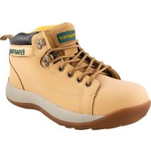 Tuffsafe BBH04 Men's Honey Nubuck Hiker Safety Boots - Size 7 - Tan
