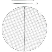 Esschert Design BBQ-Grillrost für die Feuerschale m Japan-Style - Metall