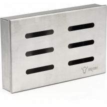 Bbq-toro - Caja de ahumado de acero inoxidable Cherry Caja de ahumado para parrilla de gas, parrilla de carbón