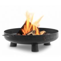 BBQ-Toro Feuerschale Ø 60 cm, Schwarz, Outdoor Dreibein Feuerstelle für Garten und Terrasse