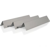 Set di diffusori a fiamma in acciaio inox (3 pezzi) 38,8 x 8,7 cm Aroma Rail - Bbq-toro