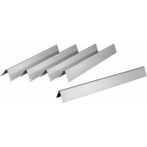 Set di diffusori a fiamma in acciaio inox (5 pezzi) 57,4 x 6,4 cm Aroma Rail - Bbq-toro