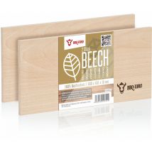 Tavola per affumicatura in 100% legno di faggio (2 pezzi) 30 x 15 x 1 cm Grigliata - Bbq-toro