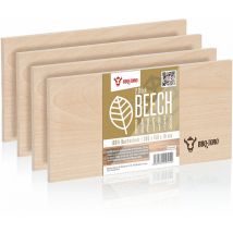 Tavola per affumicatura in 100% legno di faggio (4 pezzi) 30 x 15 x 1 cm Grigliata - Bbq-toro