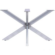 Bc-elec - 407003-N tischgestell Kreuzgestell spider lackiertem Stahl 120x68x71 Tischkufen Möbelgestell Tischbeine