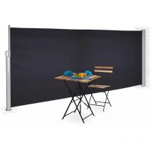 ASA-180T Store latéral gris anthracite 3x1.8m rétractable pour terrasse, brise-vue jardin pare-vue... - Bc-elec