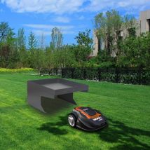 Bc-elec - HMGL01 Refugio para el robot cortador de césped en acero galvanizado con espacio decorativo Techo de la cochera Protección externa