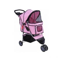 5663-0015Apink Passeggino per animali con 3 ruote, colore rosa - Bc-elec