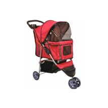 Bc-elec - 5663-0015Ared Tier-Buggy mit 3 Rädern Hundebuggy, Farbe rot
