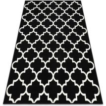 Rugsx - bcf Tapis Morad trelis Treillis marocain - noir black 160x220 cm