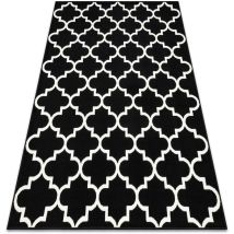 Rugsx - bcf Tapis Morad trelis Treillis marocain - noir black 80x150 cm